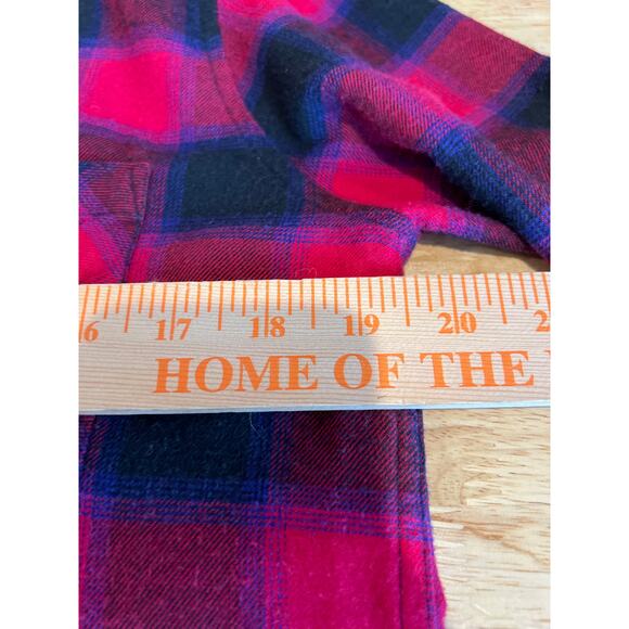 Rails Milo Flannel Button Down Shirt in Black Cherry Violet Plaid Women's XS - Picture 14 of 15